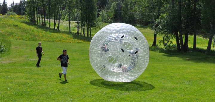 Zorbing i Stockholm