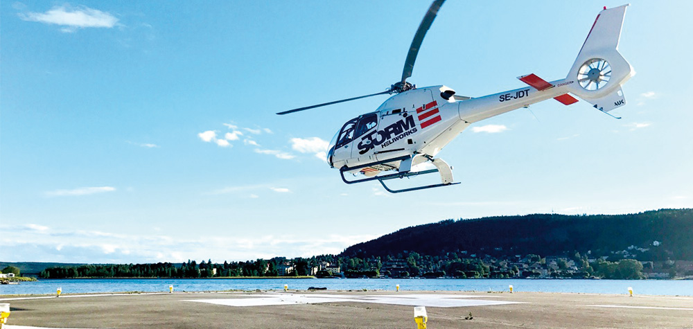 Helikoptertur över utvalda vackra städer i Sverige-image
